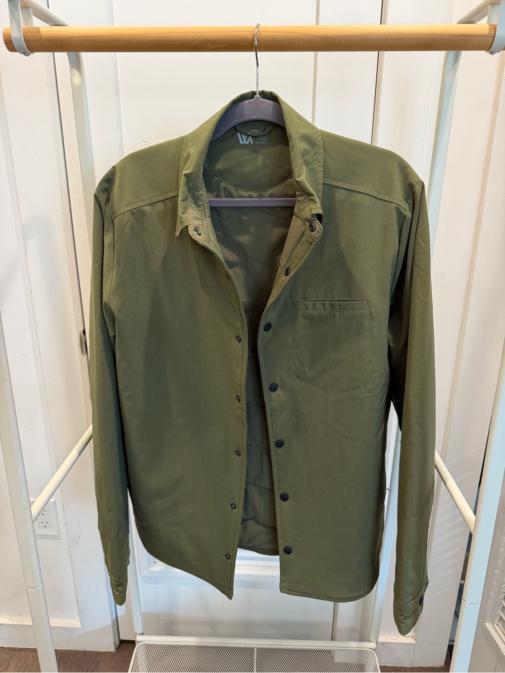 VRST Men's Snap Shirt Jacket Shacket